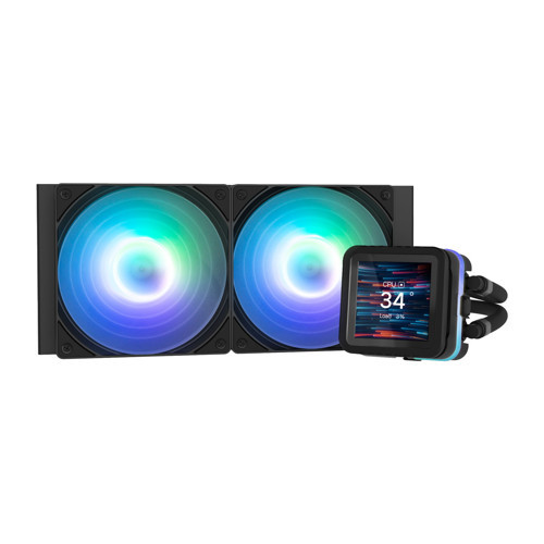 ALPHA2 DS A24 Siyah 71 CFM 1800RPM 2*12cm ARGB Fan AMD AM5/Intel LGA1700 240mm Sıvı Soğutmalı