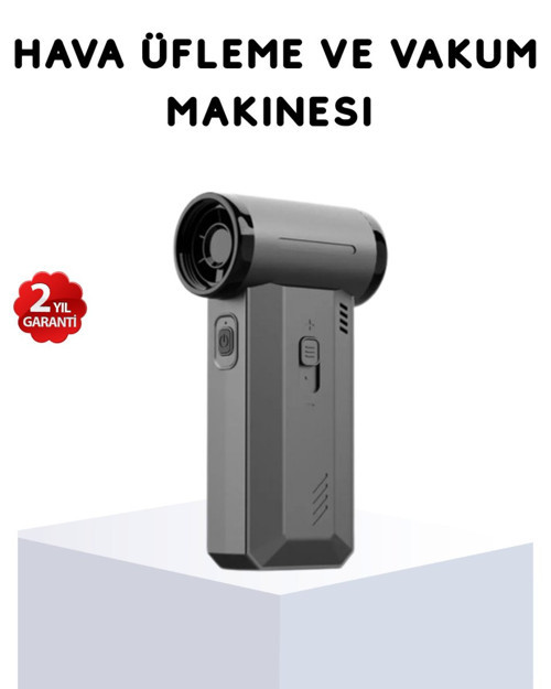 130000 RPM Çok Fonksiyonlu Şarjlı Hava Üfleme ve Vakum Temizlik Cihazı - KKKKKK2620-5965