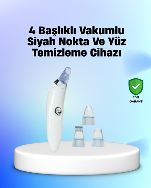 Vakum Teknolojili Siyah Nokta Temizleyici Cihaz – 4 Farklı Başlık ve Derinlemes - KKKKKK6056-9