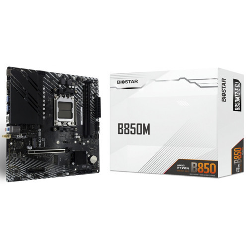 B850MT2-E DJ ARGB AMD AM5 DDR5 8000 HDMI DP 2xM2 mATX