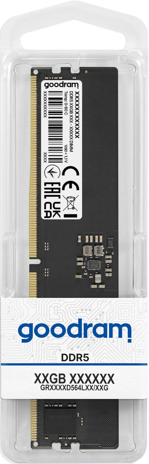 16GB DDR5 4800MHZ CL40 PC RAM / VALUE GR4800D564L40S-16G