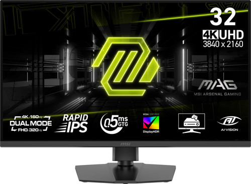 31.5" IPS MAG 322URDF E16 0.5ms 320Hz HDMI-DP Gaming Monitör 3840x2160