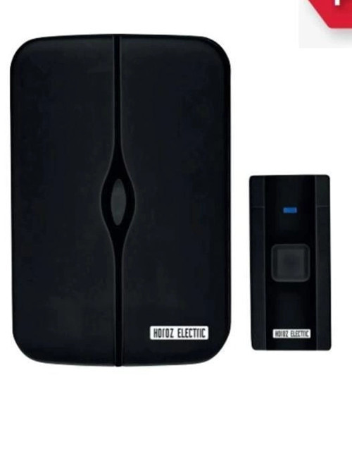 Horoz Fuji-D Kablosuz Kapı Zili 4,5Vdc Full Siyah