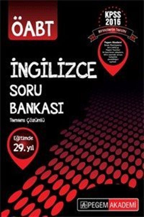2016 KPSS ÖABT İngilizce Tamamı Çözümlü Soru Bankası