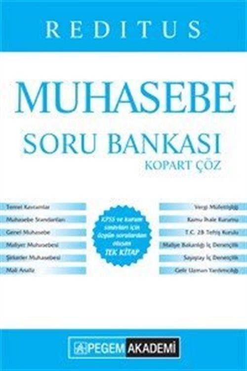 2017 KPSS A Grubu Reditus Muhasebe Kopart Çöz Soru Bankası