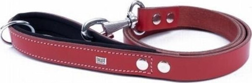 Konfor Klasik Deri Köpek Gezdirme Tasması Kırmızı 3x100 Cm