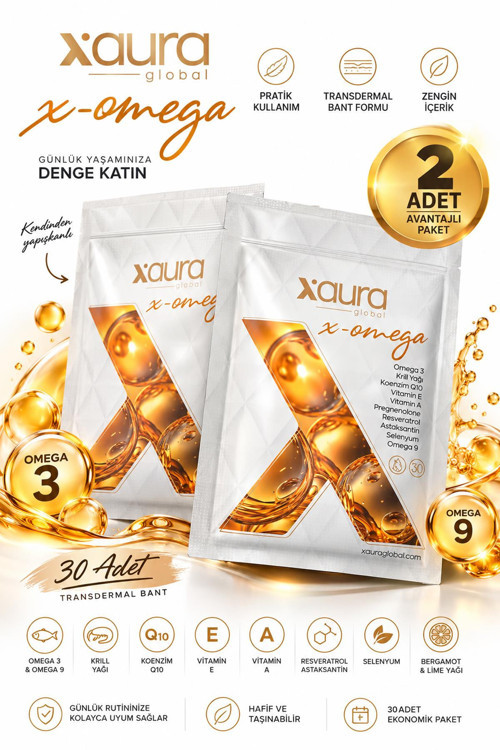 X-Omega 30'lu Transdermal Bant 2 Adet