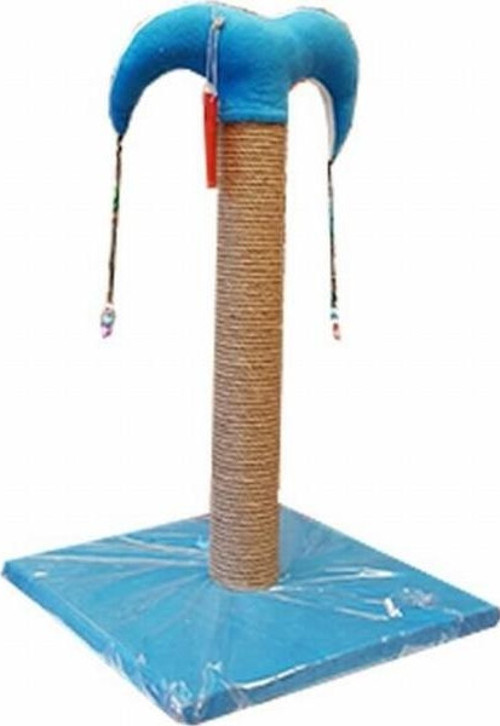 İnce Kedi Tırmalama Tahtası 50 Cm Mavi