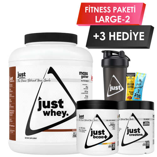 Fitness Paketi - Large 2 + 3 Hediye (Protein Tozu + Bcaa + Kreatin)