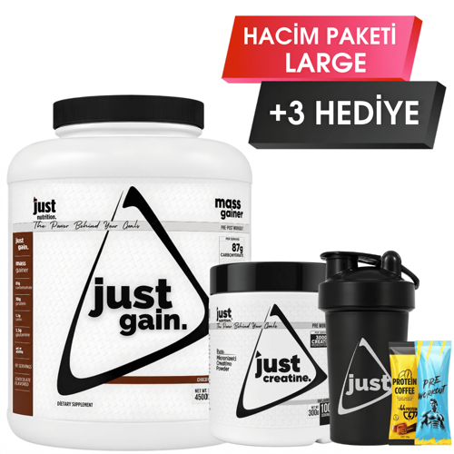 Hacim Paketi - Large + 3 Hediye (Karbonhidrat Tozu + Kreatin)