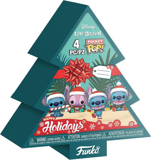 Pop Pocket Lilo & Stitch 4-Pack Tree Holiday Box 4 Cm