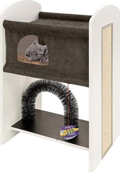 Cat Tree Leo Kedi Tırmalama ve Oyun Evi 50x37x84 Cm