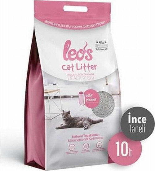 Cat Litter Baby Powder Kokulu İnce Taneli Kedi Kumu 2x10 Lt