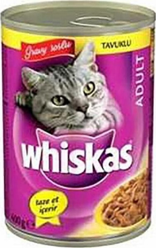 Gravy Soslu Tavuklu Yetişkin Kedi Konservesi 24 Adet 400 Gr