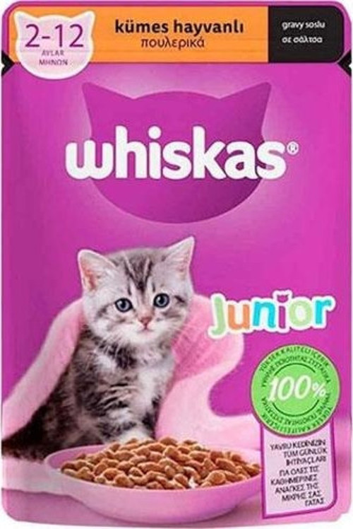 Pouch Sos İçinde Kümes Hayvanlı Yavru Kedi Konservesi 6 Adet 85 Gr