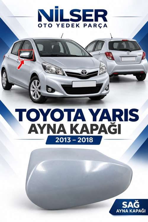 Toyota Yaris Sağ Ayna Kapağı Boyasız 2013-2018 87915-0D909