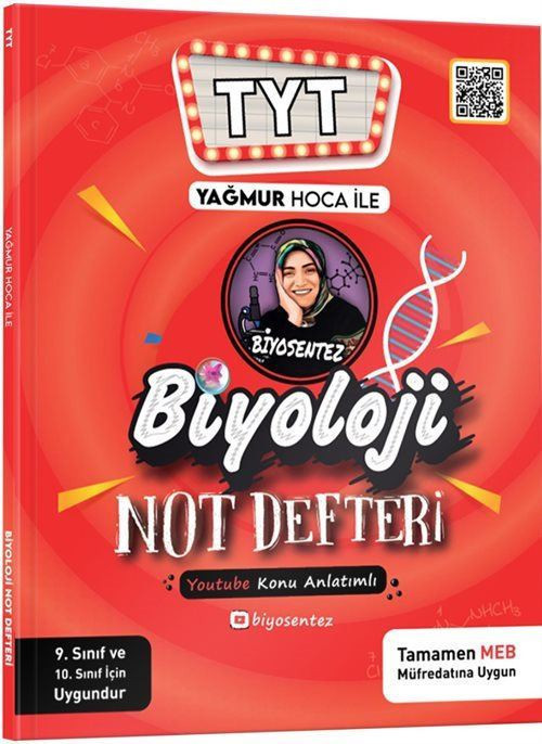 Yağmur Hoca ile TYT Biyosentez Biyoloji Not Defteri Tamamı El Yazılı