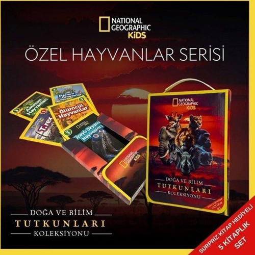 National Geographic Kids - Özel Hayvanlar Serisi Seti - 5 Kitap Takım - Doğa ve Bilim Tutkunları Kol