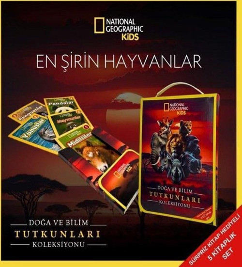 National Geographic Kids - En Şirin Hayvanlar Seti - 5 Kitap Takım - Doğa ve Bilim Tutkunları Koleks
