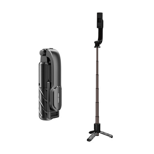 VD-SS07 Bluetooth Kumandalı Selfie Çubuğu ve Tripod, 90 cm Uzatılabilir Gövde, 360°, Siyah