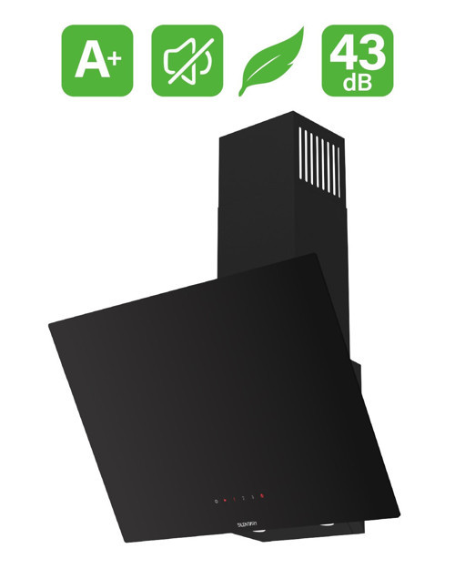 D077 Siyah Ultra Sessiz SilentArt 60 cm Ankastre Davlumbaz