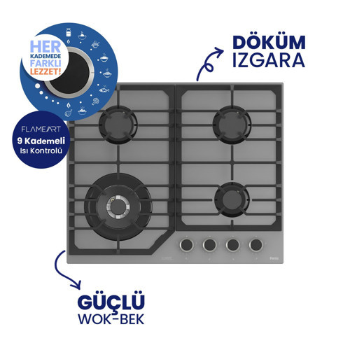 NT028/WFA KADEMELİ 60 WOK GRİ ANK OCAK