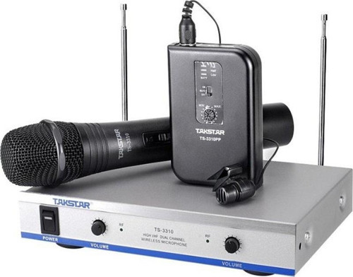 TS-3310HP Kablosuz El ve Kafa Mikrofonu 2 Verici 1 Alıcı