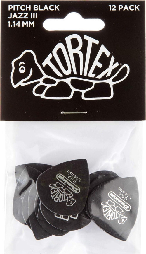 482P1.14 Jazz III 12li Pena Seti (1.14 mm.) Tortex Pitch Black