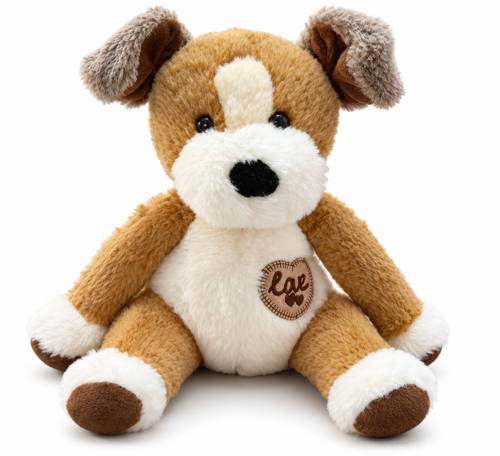 Peluş Köpek Oyuncak 25 cm Love Kalpli Yumuşak Sevimli Köpek