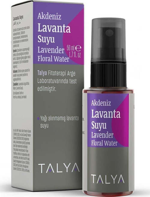 Akdeniz Lavanta Suyu %100 Saf Doğal Ve Katıksız Sprey Şişe Ferahlatıcı Etkili Tonik 50 Ml