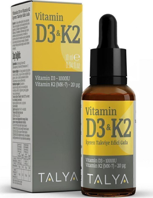 VİTAMİN D3 & K2 İçeren Takviye Edici Gıda - 10 ml