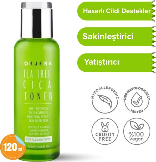 Cilt Bariyer Onarıcı - Kızarıklık Ve Sivilce Karşıtı Tonik - Tea Tree Cica Toner 120ml