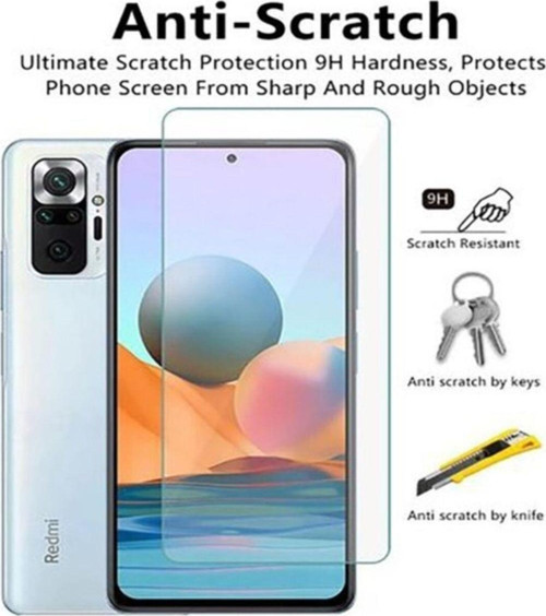 Xioami Uyumlu Redmi Note 10 Pro Ekran Koruyucu Kırılmaz Temperli Cam 9h Nano Esnek