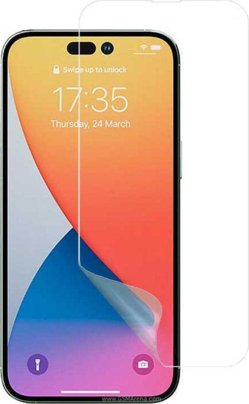 Apple Uyumlu Iphone 14 Pro Ekran Koruyucu Kısa Ultra Ince Nano Esnek Micro Temperli Kırılmaz Cam Koruma