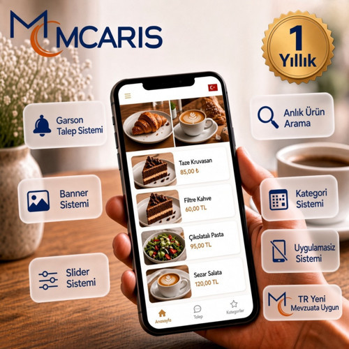 QR Menü Sistemi | Dijital Restoran Kafe Menü + Garson Çağırma