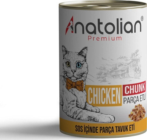 Tavuklu Parça Etli Yetişkin Kedi Konservesi 400 gr x 12 Adet