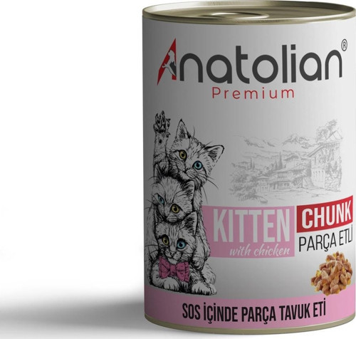 Tavuklu Parça Etli Yavru Kedi Konservesi 400 gr x 6 Adet