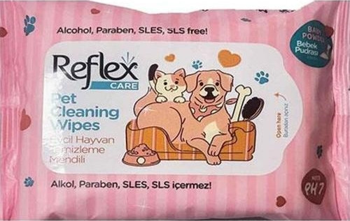 Kedi ve Köpekler İçin Çok Amaçlı Hijyenik Temizleme Mendili 10'lu