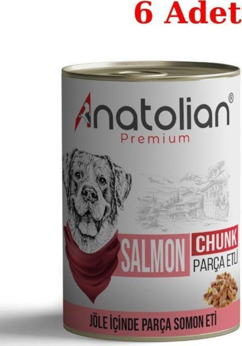 Somonlu Parça Etli Yetişkin Köpek Konservesi 400 gr x 6 Adet