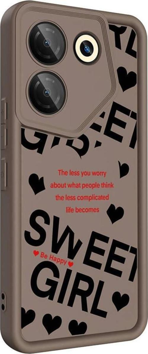 Tecno Camon 20 Pro 5G Kılıf Kamera Korumalı Baskılı Arka Yüzey Klas Kapak