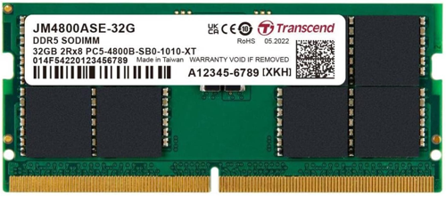 32GB DDR5 4800MHZ CL40 NOTEBOOK RAM VALUE JM4800ASE-32G