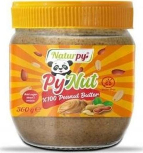 Glutensiz Sade Fıstık Ezmezi 360 Gr. (24'lü)