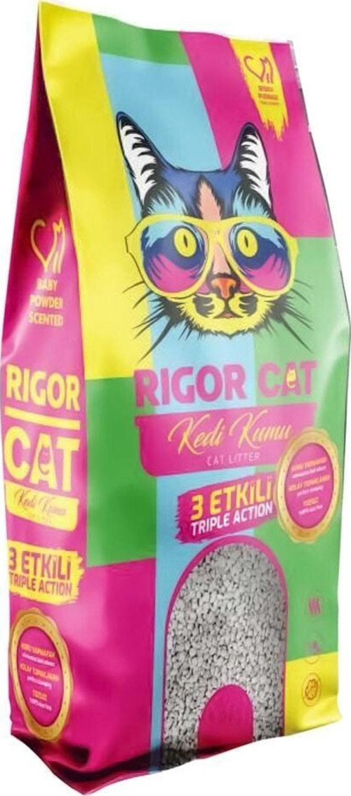 Rigor Cat Bentonit Kedi Kumu Bebek Pudra Kokulu 10l