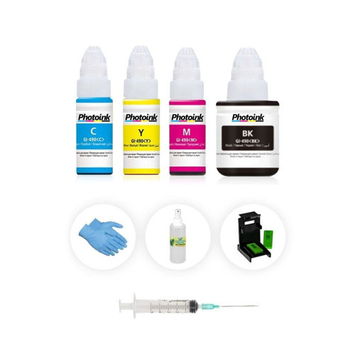Canon E404 E414 E484 E464 E474 Pg-46 Cl-56 Photoink PLUS Siyah ve Renkli Kartuş Dolum Seti