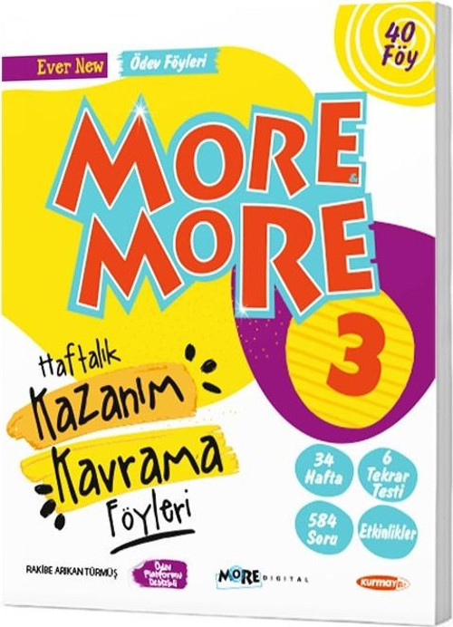 Kurmay Elt 2024 3. Sınıf More & More Kazanım Kavrama Föyleri