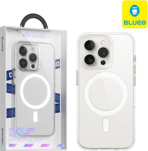 iPhone 15 Plus Uyumlu Crystal Pro Drop Resistance Magsafe Şeffaf Sararmaz Telefon Kılıfı