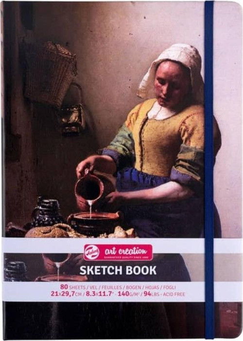 Art Creation Sketchbook Sert Kapak Eskiz Defteri 140 gr 21x29,7 cm 80 yp Milkmaid