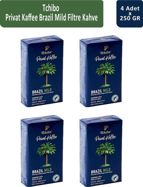 Privat Brazil Mild Filtre Kahve 250 gr x 4 Adet