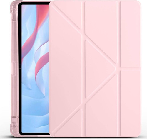Huawei Honor Pad X9 11.5' Kılıf Yatay ve Dikey Standlı Uyku Modlu Kalemlikli Trifold Arkası Silikon Kılıf