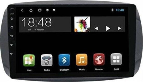 MTC-232 Serisi Smart Fortwo (2016-(2019) Arası 2GB Ram 32GB Hafıza Carplay Navigasyonlu Teyp